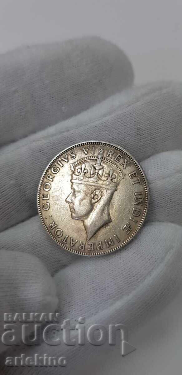 Ασημένιο νόμισμα 1 σελίνι 1941 Ανατολική Αφρική Μεγάλη Βρετανία - 5 Ασημένιο νόμισμα 1 σελίνι 1941 Ανατολική Αφρική Μεγάλη Βρετανία - 5