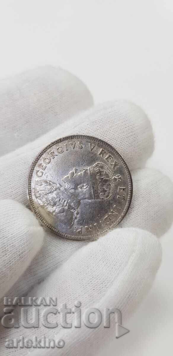 Auction  Silver coin 1 shilling 1922 East Africa Great Britain