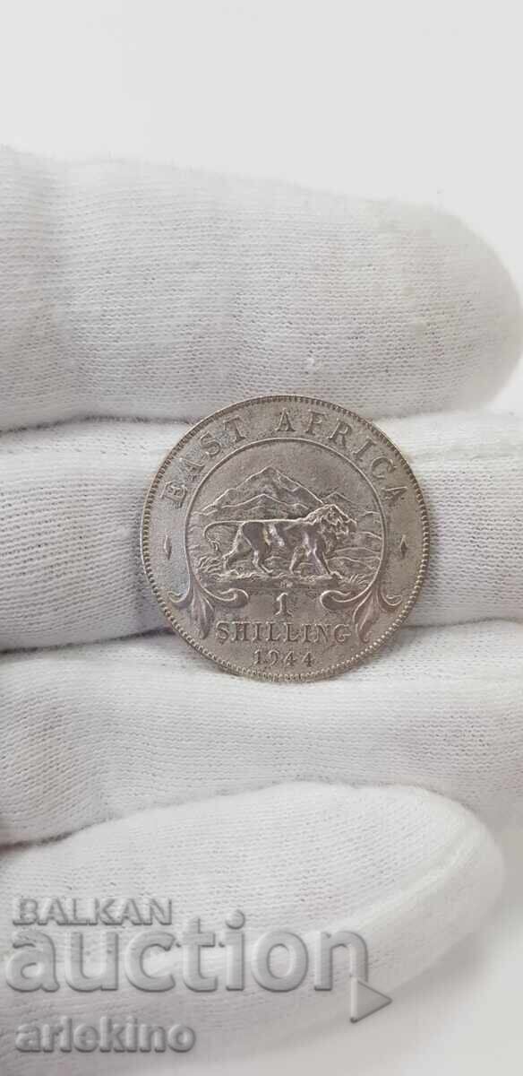 Delivery of Silver coin 1 shilling 1944 East Africa Great Britain