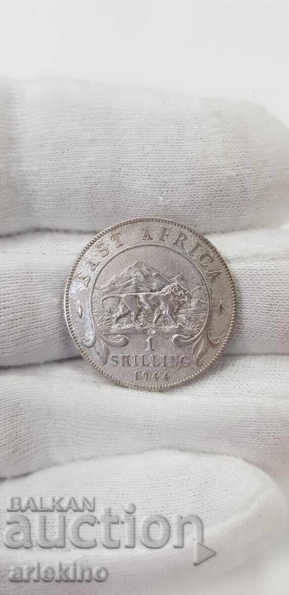Ασημένιο νόμισμα 1 σελίνι 1944 Ανατολική Αφρική Μεγάλη Βρετανία