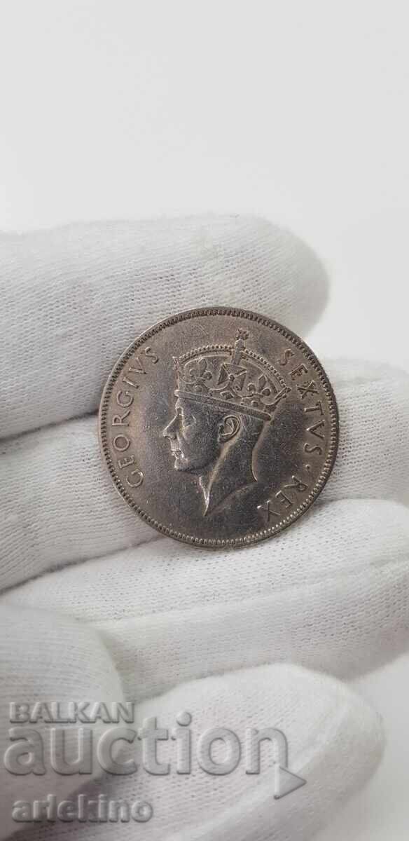 Collectible cupro-nickel coin 1 shilling 1950. East Africa with price 16.00 BGN | € 8.18 Collectible cupro-nickel coin 1 shilling 1950. East Africa with price 16.00 BGN | € 8.18