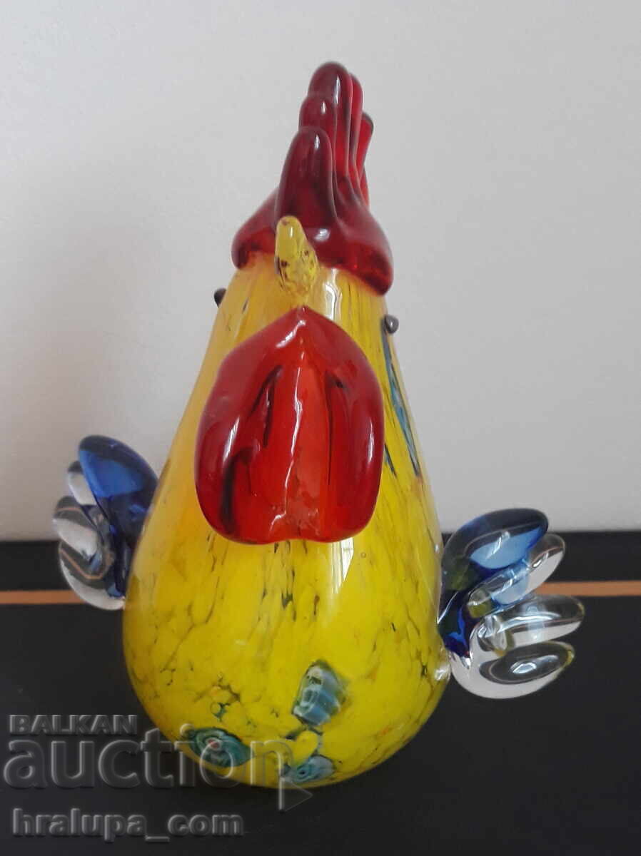 Стъклена фигура петел Murano с цена 35.00 лв. | € 17.90 Стъклена фигура петел Murano с цена 35.00 лв. | € 17.90