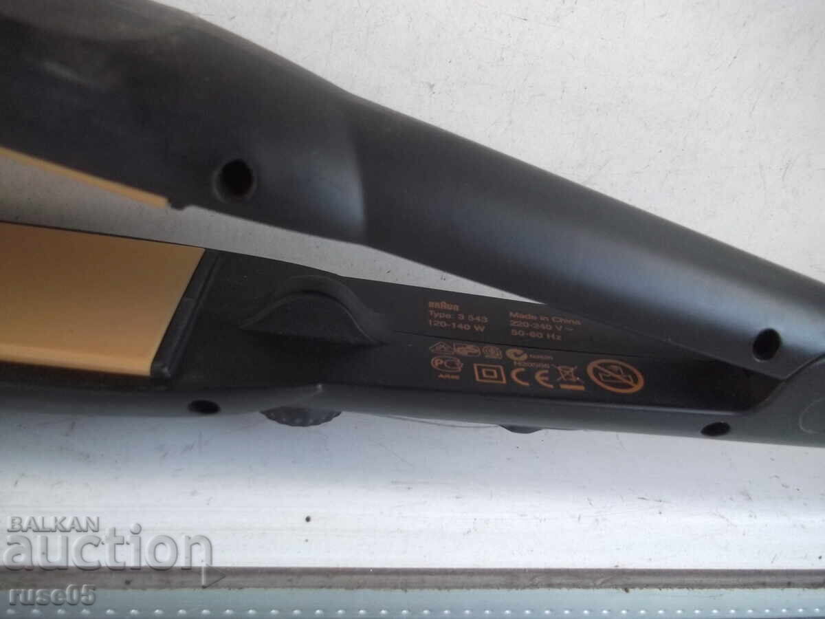 "BRAUN - 3 543" ceramic hair straightener working - 6 "BRAUN - 3 543" ceramic hair straightener working - 6