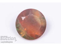 Two-tone fluorite 4.13ct 10mm round cut