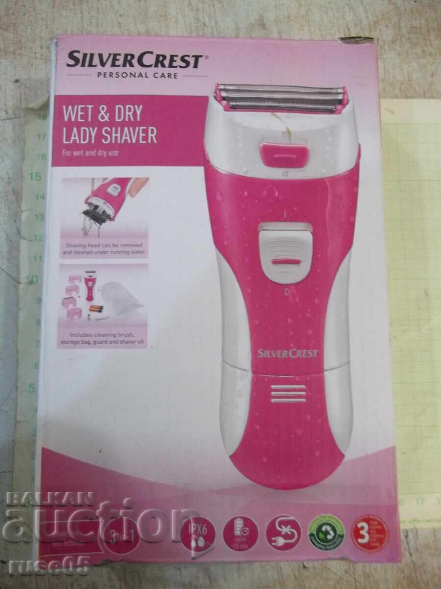 "SILVERCREST SLSN 3 C3" women's razor, working "SILVERCREST SLSN 3 C3" women's razor, working