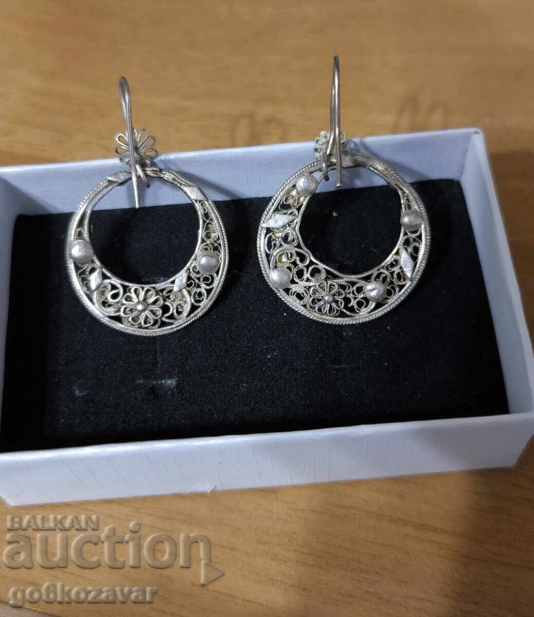 Renaissance Earrings Filigree! High quality silver! 0.950 - 5