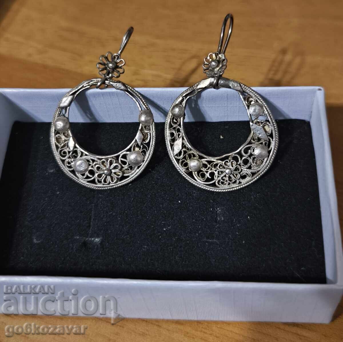 Renaissance Earrings Filigree! High quality silver! 0.950 - 6