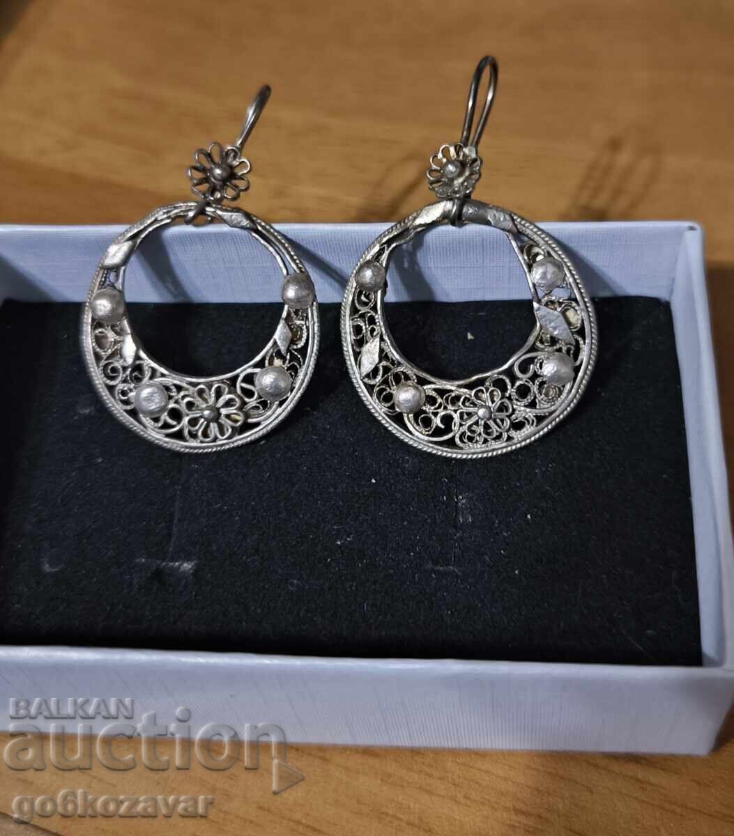 Renaissance Earrings Filigree! High quality silver! 0.950