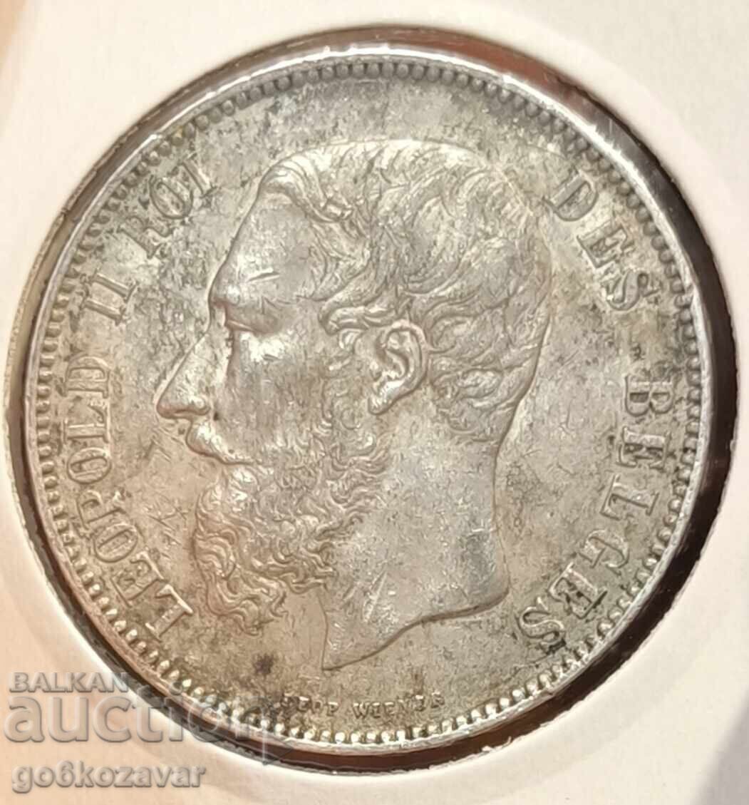 Βέλγιο 5 φράγκα 1873 Ασήμι! Συλλογή! με τιμή € 66.00 | 129.08 BGN