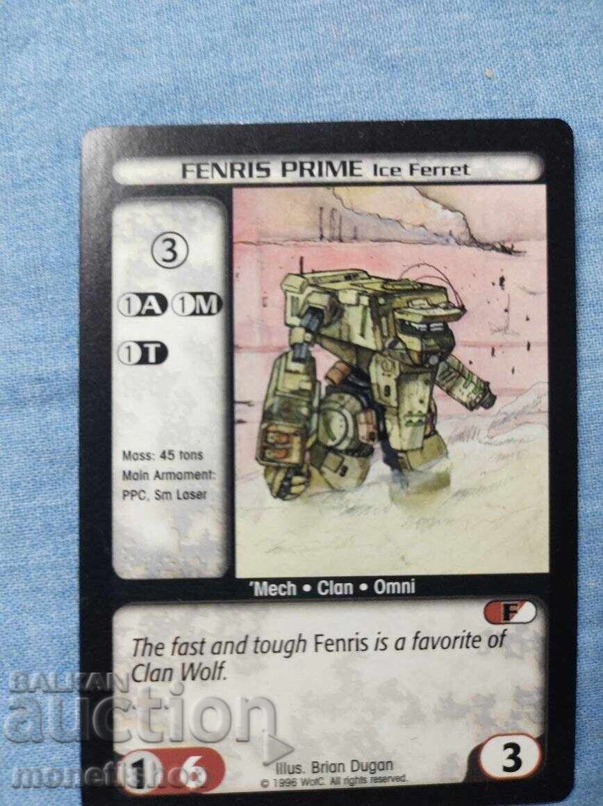 We offer a large collection of Batletech cards - 6 We offer a large collection of Batletech cards - 6