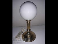 SOC. LAMP. BRASS, GLASS. BG