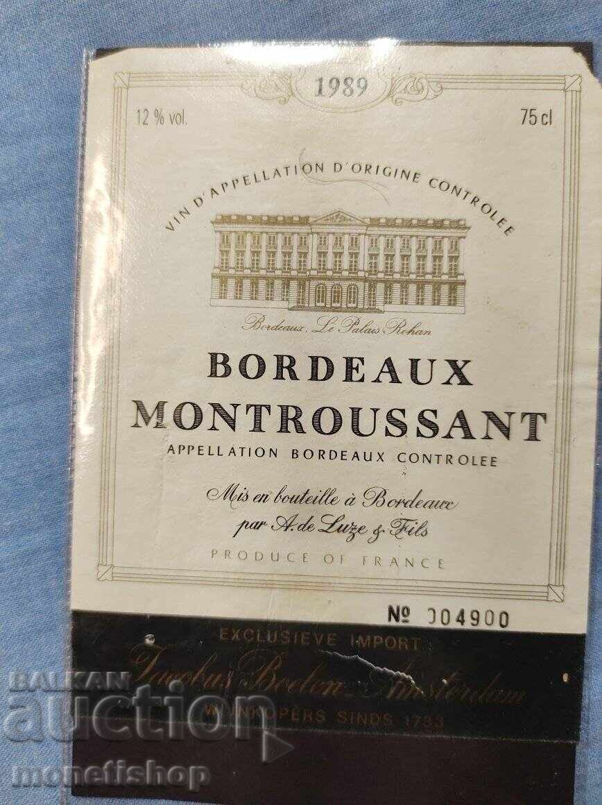 Auction  We offer a large collection of wine and champagne labels