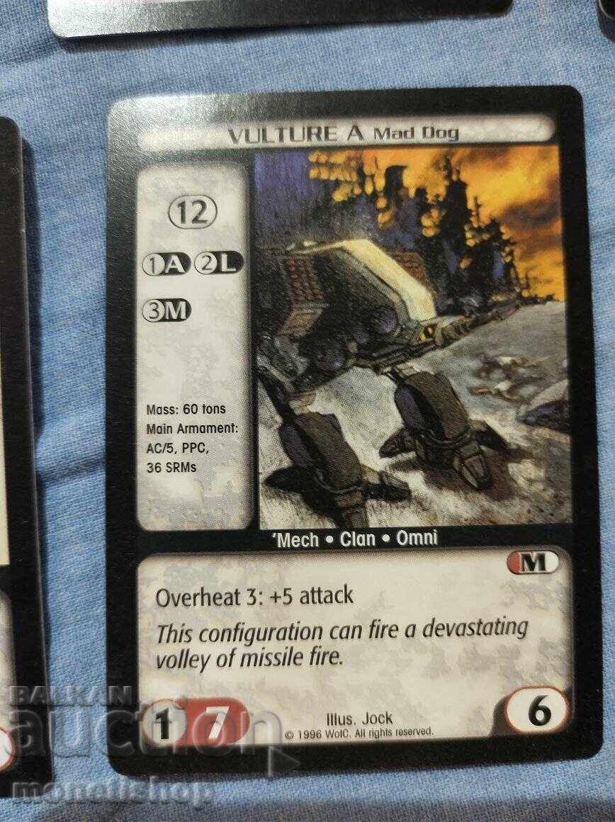 We offer a large collection of Batletech cards - 5 We offer a large collection of Batletech cards - 5