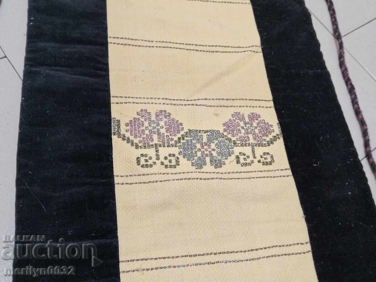 Auction Old apron tinsel embroidery, costume, cloth Auction Old apron tinsel embroidery, costume, cloth