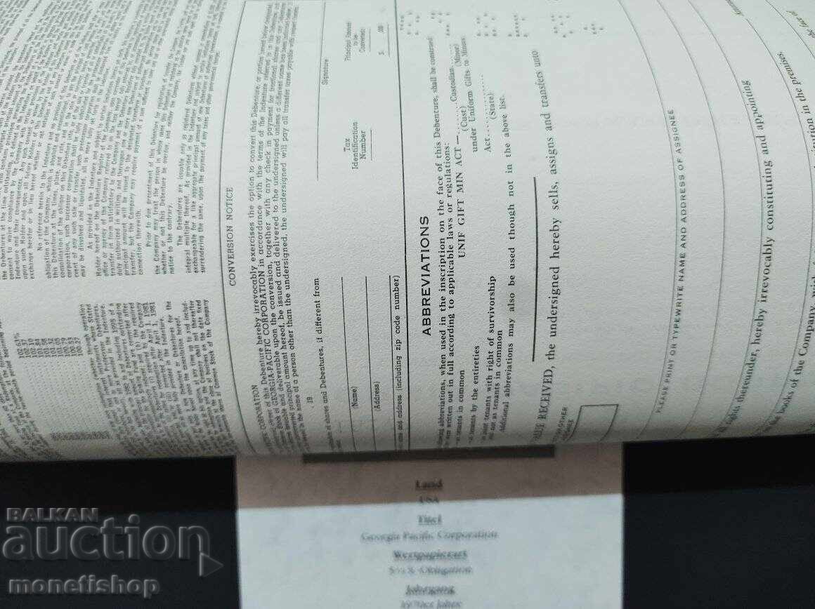 Auction  American securities