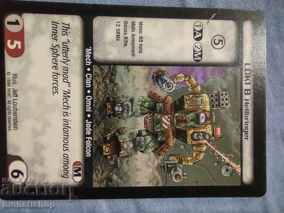 Auction We offer a large collection of Batletech cards Auction We offer a large collection of Batletech cards