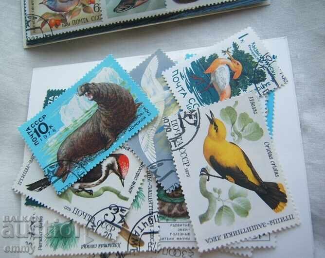 Auction Postage stamps "Animals", Fauna USSR 1980s - 25 pieces, new Auction Postage stamps "Animals", Fauna USSR 1980s - 25 pieces, new