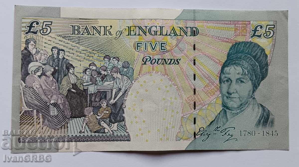 Livrarea 5 lire 2002 Marea Britanie Regina Elisabeta a II-a Anglia Livrarea 5 lire 2002 Marea Britanie Regina Elisabeta a II-a Anglia