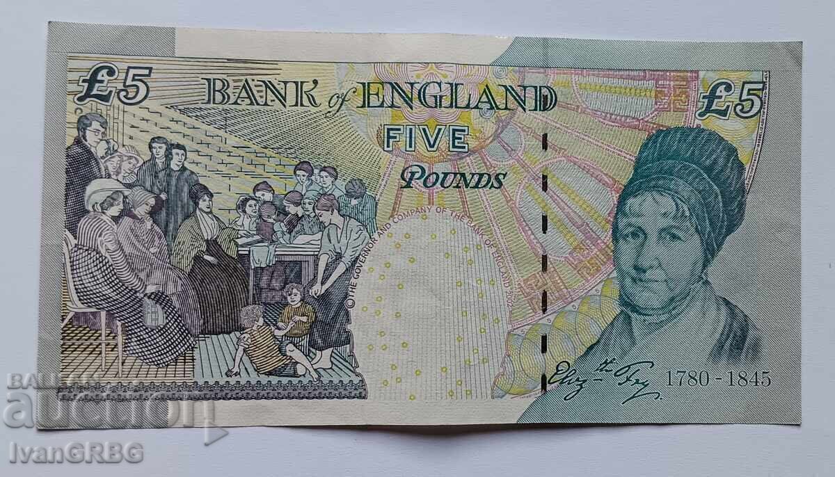 5 lire 2002 Marea Britanie Regina Elisabeta a II-a Anglia - 6 5 lire 2002 Marea Britanie Regina Elisabeta a II-a Anglia - 6