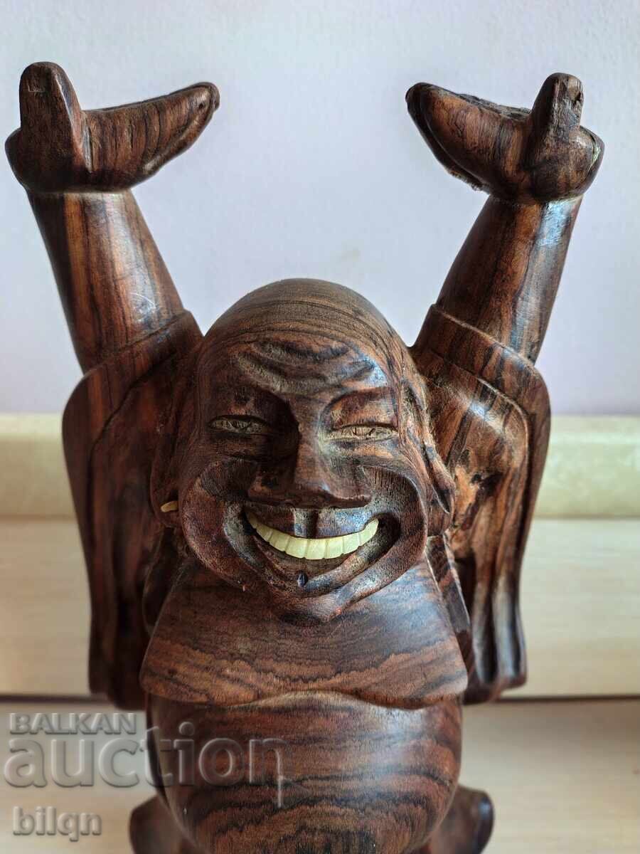 Δημοπρασία Ξύλινο Γλυπτό - Γελαστός Βούδας Δημοπρασία Ξύλινο Γλυπτό - Γελαστός Βούδας