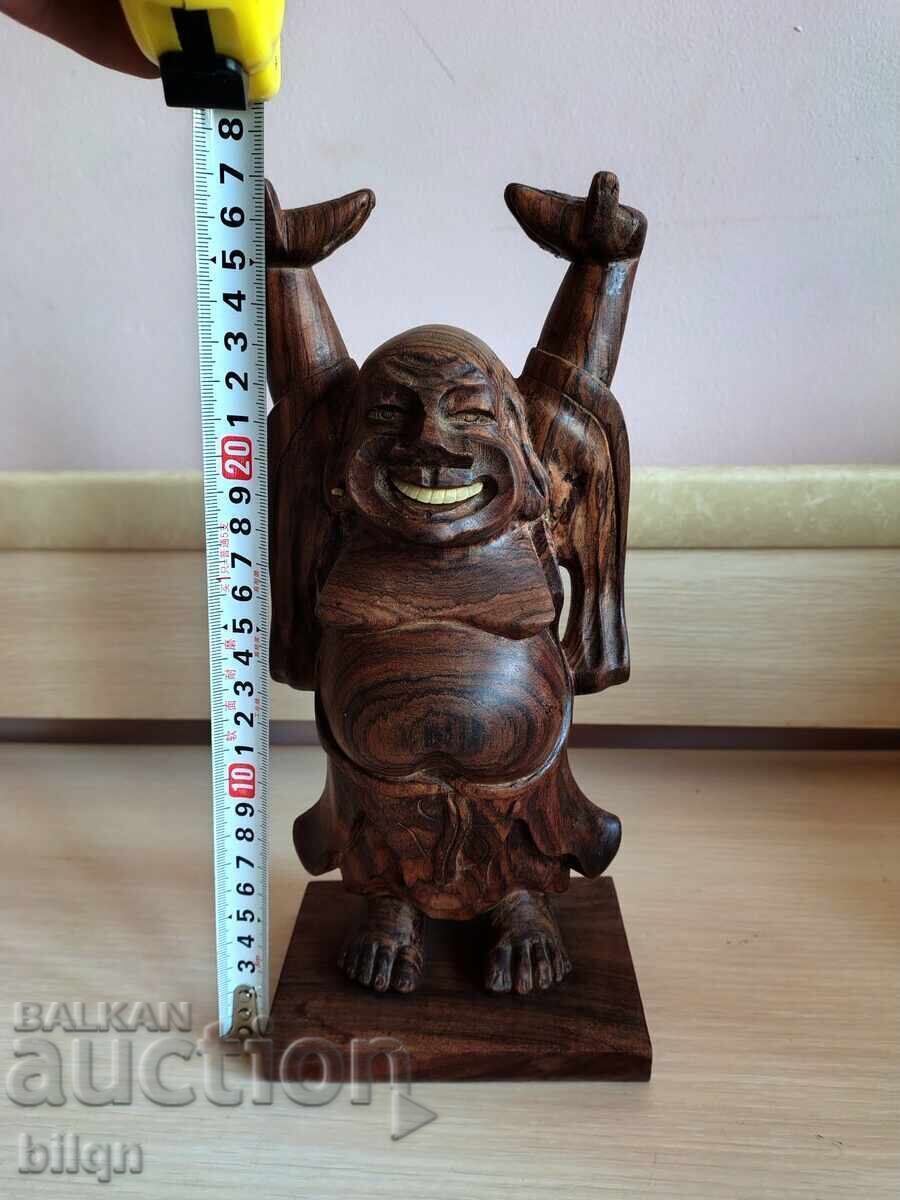 Sculptură din lemn - Buddha care râde - 7