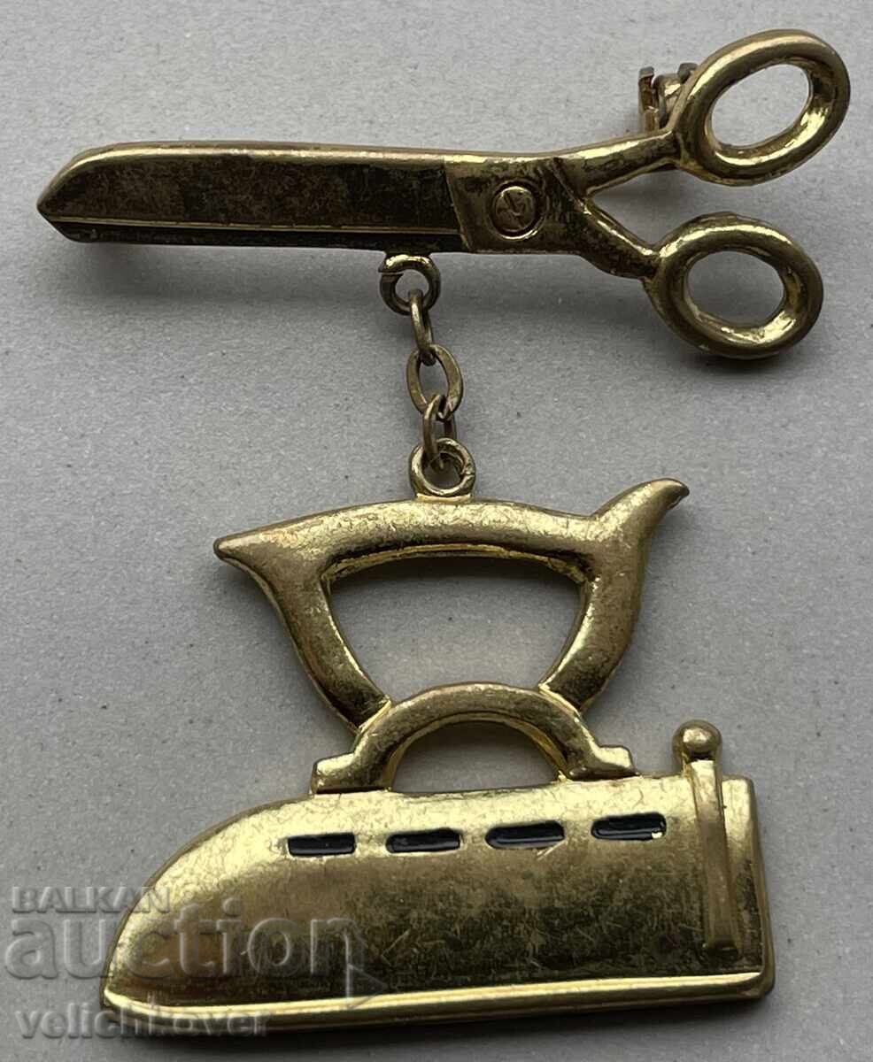 40004 Bulgaria sign iron and scissors tailor 40004 Bulgaria sign iron and scissors tailor