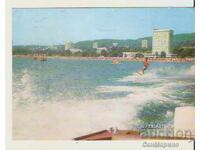 Card Bulgaria Varna Nisipurile de Aur Vedere 74*