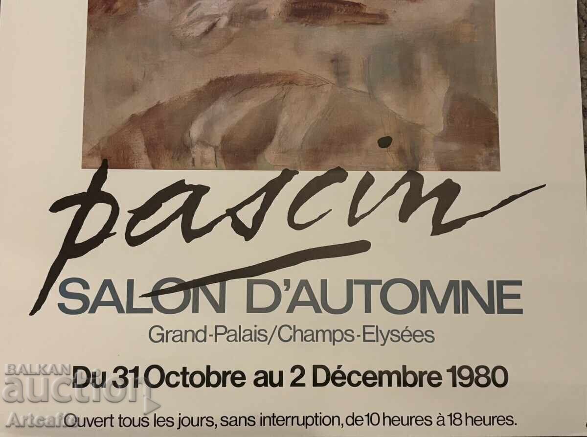 Παράδοση Αλλά Jules Pasquin-1980 πρωτότυπη αφίσα της έκθεσης