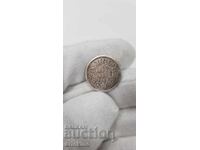 Rare silver coin 1/4 rupee 1862 British India