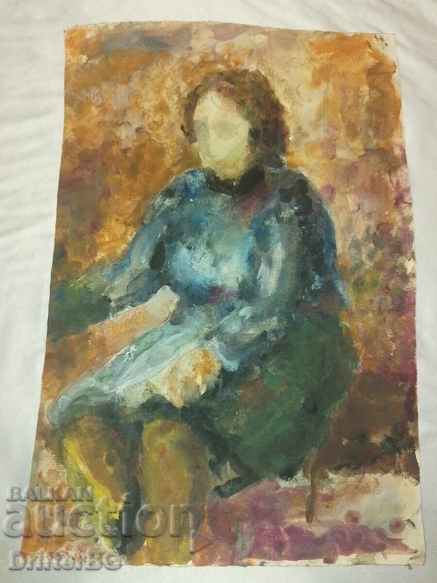 Desen acuarela pe carton 31/21 cm cu preț 5.00 BGN | € 2.56 Desen acuarela pe carton 31/21 cm cu preț 5.00 BGN | € 2.56