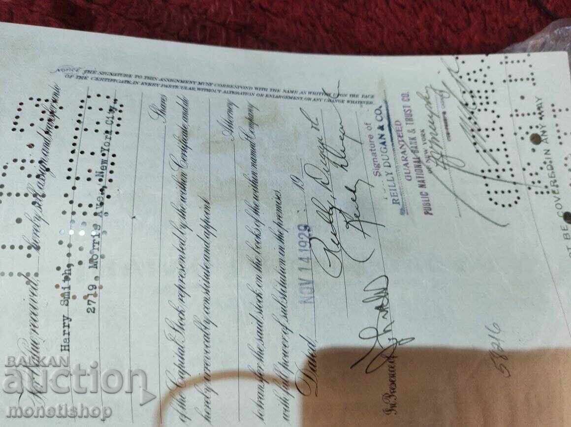 Delivery of American securities Delivery of American securities