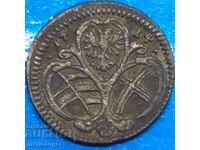 1/2 Kreuzer 1714 Austria Karl VI coin on 1 side - rare