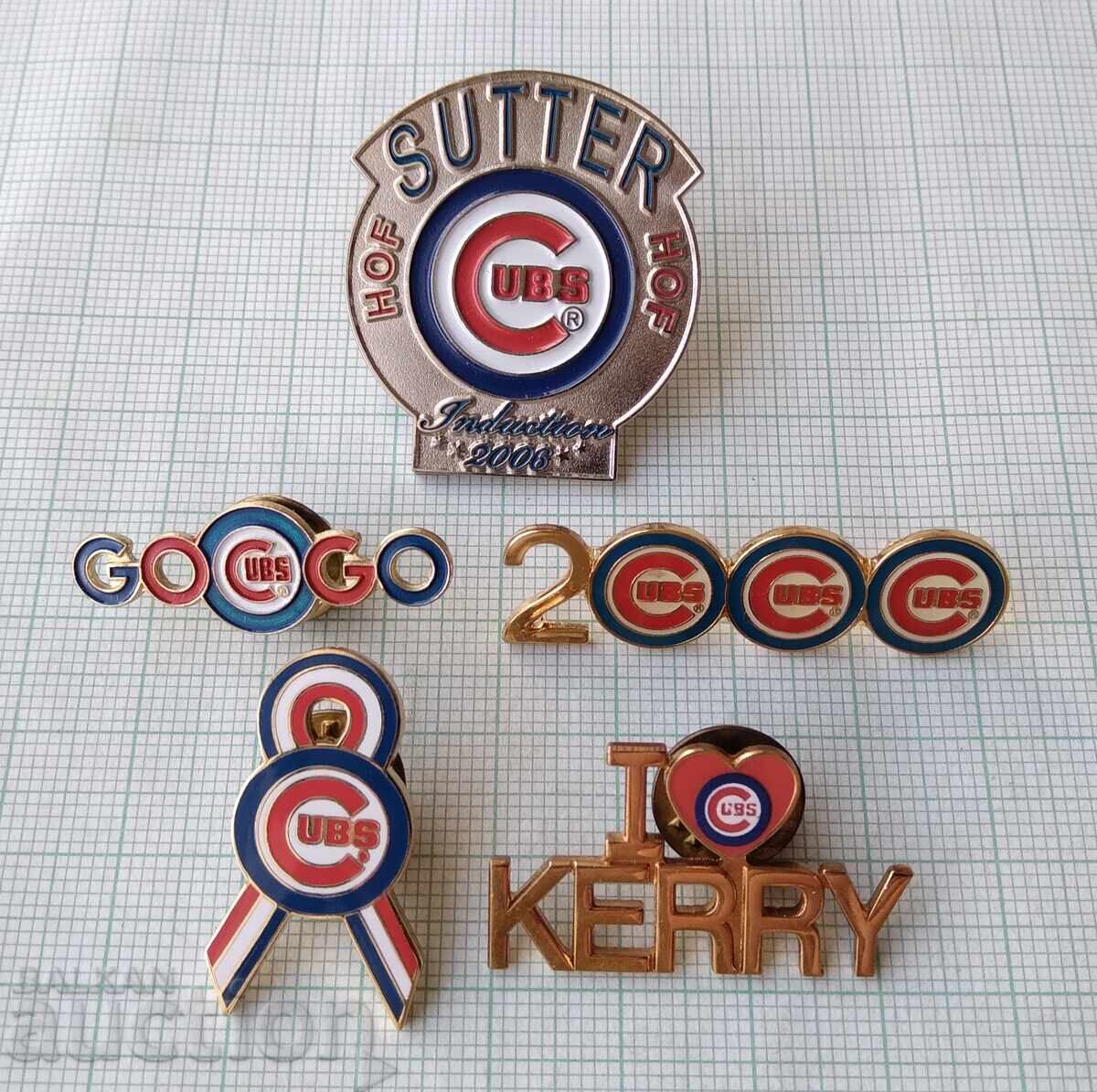 18166 Baseball team Cubs Chicago USA baseball - LOT-5pcs - 5 18166 Baseball team Cubs Chicago USA baseball - LOT-5pcs - 5