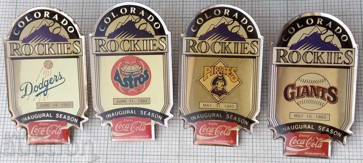 18168 Colorado Rockies Baseball Team USA Baseball LOT-4pcs with price 16.00 BGN | € 8.18 18168 Colorado Rockies Baseball Team USA Baseball LOT-4pcs with price 16.00 BGN | € 8.18