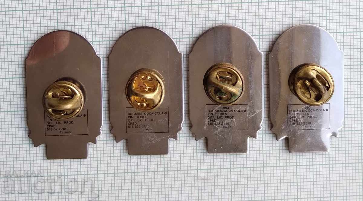 18168 Colorado Rockies Baseball Team USA Baseball LOT-4pcs - 6 18168 Colorado Rockies Baseball Team USA Baseball LOT-4pcs - 6