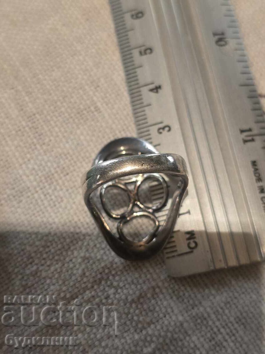 Auction  Silver Solid Ring 19mm 925 Sample.