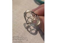 Silver Solid Ring 19mm 925 Sample.