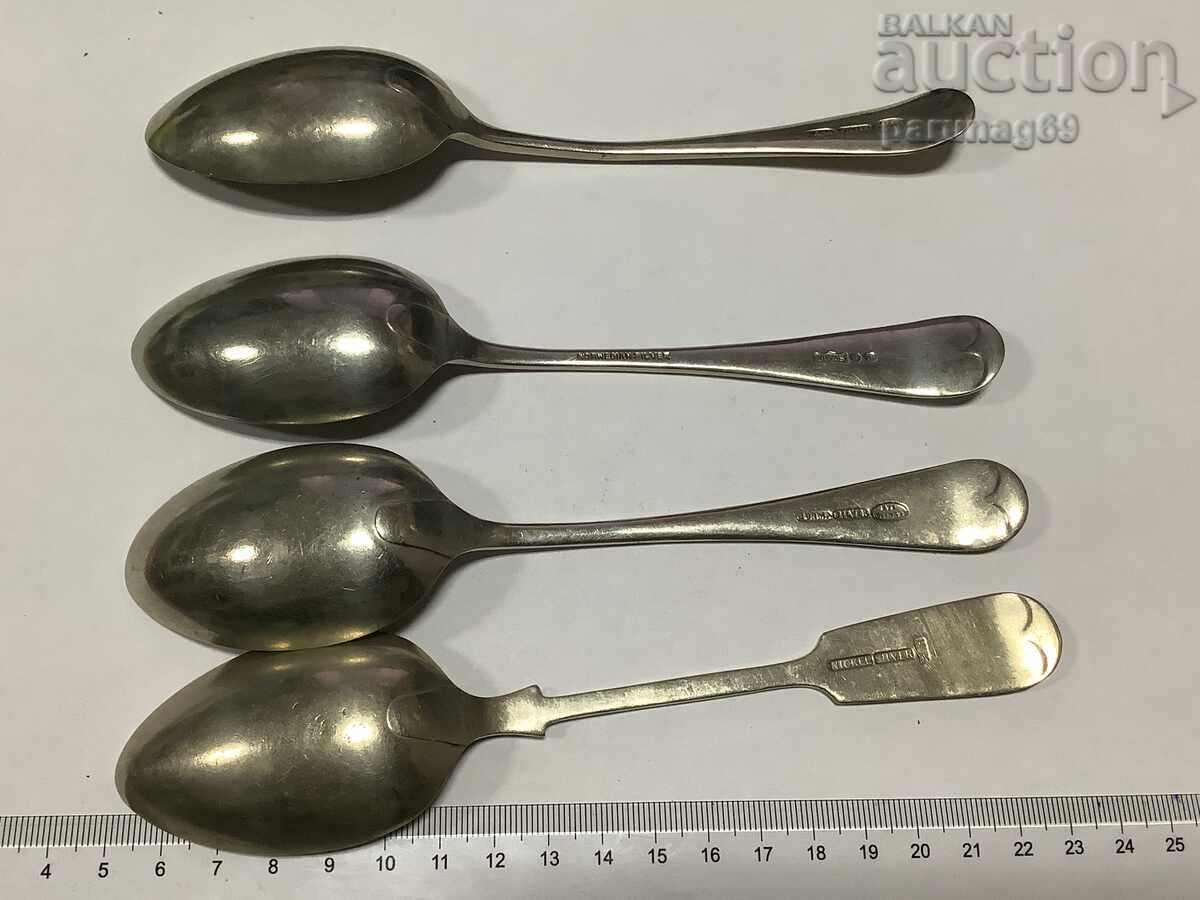 LOT OF SPOONS - OLD Lot of 4 pieces with price 120.00 BGN | € 61.36 LOT OF SPOONS - OLD Lot of 4 pieces with price 120.00 BGN | € 61.36