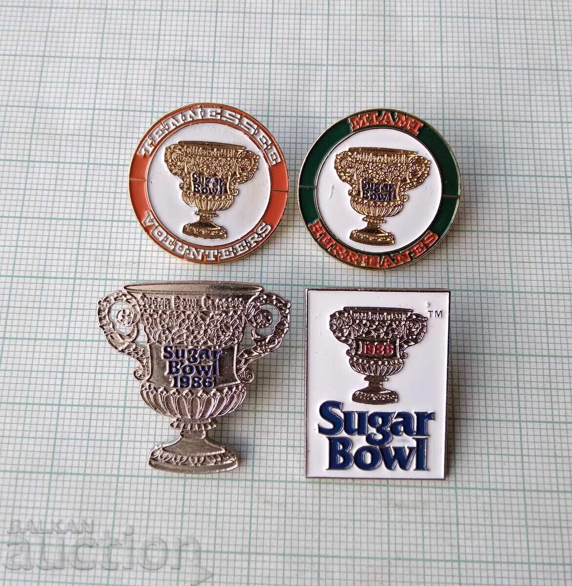 Auction 18171 Sugar Bowl New Orleans USA American Football LOT-4pcs Auction 18171 Sugar Bowl New Orleans USA American Football LOT-4pcs