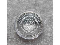 Commemorative silver coin 20 Dollars James E. Carter