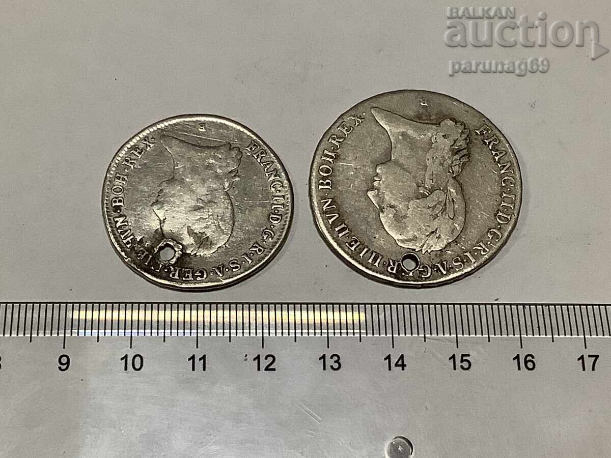 Austrian Netherlands 1/4 and 1/2 kronenthaler 1797 2 τμχ ΠΑΡΤΙΔΑ με τιμή 100.00 BGN | € 51.13 Austrian Netherlands 1/4 and 1/2 kronenthaler 1797 2 τμχ ΠΑΡΤΙΔΑ με τιμή 100.00 BGN | € 51.13