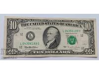 10 dollars USA 1995 Small Head American Banknote L