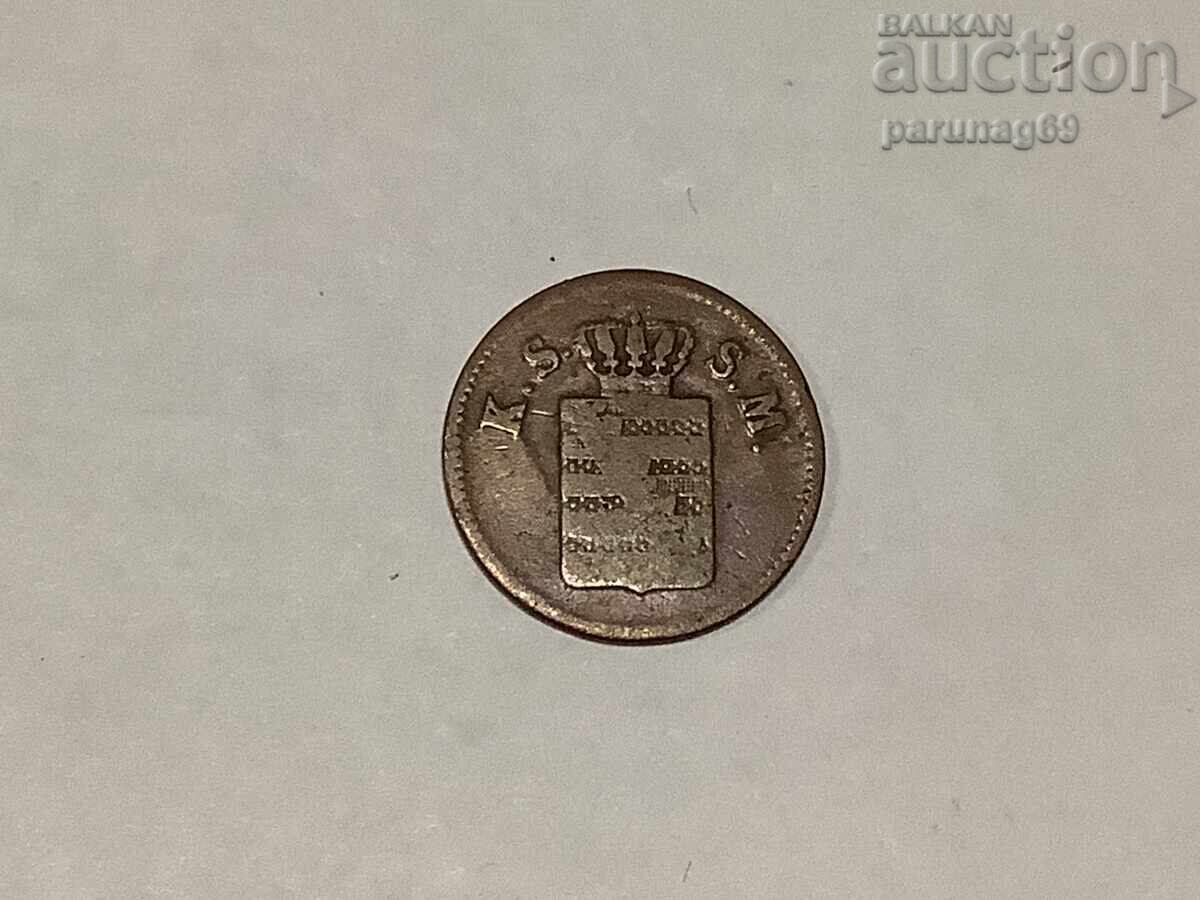 Germany Saxony 1 pfennig 1853 with price 10.00 BGN | € 5.11 Germany Saxony 1 pfennig 1853 with price 10.00 BGN | € 5.11