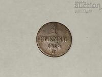 Germany Saxony 1 pfennig 1853