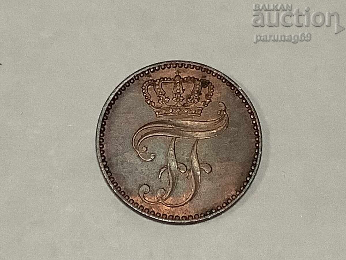 Germania Mecklenburg-Schwerin 3 pfennig 1860 cu preț 15.00 BGN | € 7.67 Germania Mecklenburg-Schwerin 3 pfennig 1860 cu preț 15.00 BGN | € 7.67