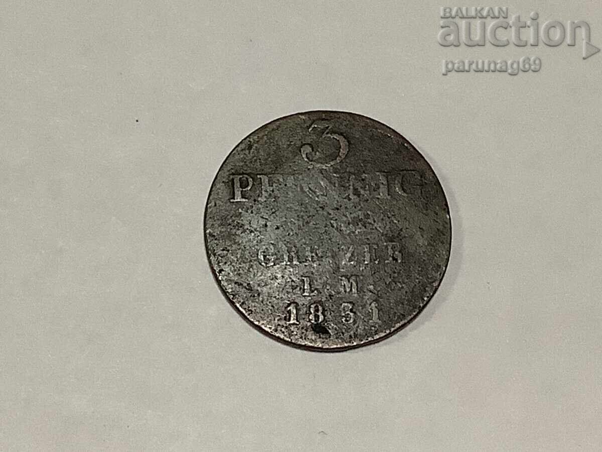 Germany Reuss-Greitz 3 pfennig 1831 with price 10.00 BGN | € 5.11 Germany Reuss-Greitz 3 pfennig 1831 with price 10.00 BGN | € 5.11