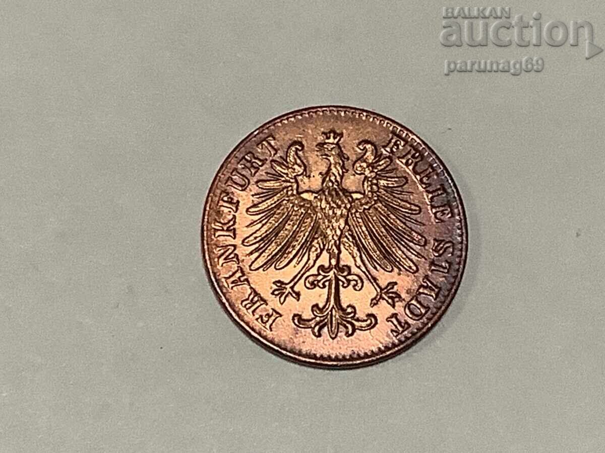 Германия Франкфурт 1 хелер 1853 година с цена 15.00 лв. | € 7.67 Германия Франкфурт 1 хелер 1853 година с цена 15.00 лв. | € 7.67