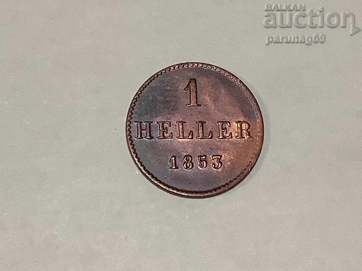Γερμανία Frankfurt 1 Heller 1853