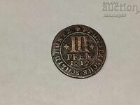 Germania Munster 3 pfennig 1712