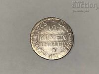 Germany Saxony 1/12 thaler 1763